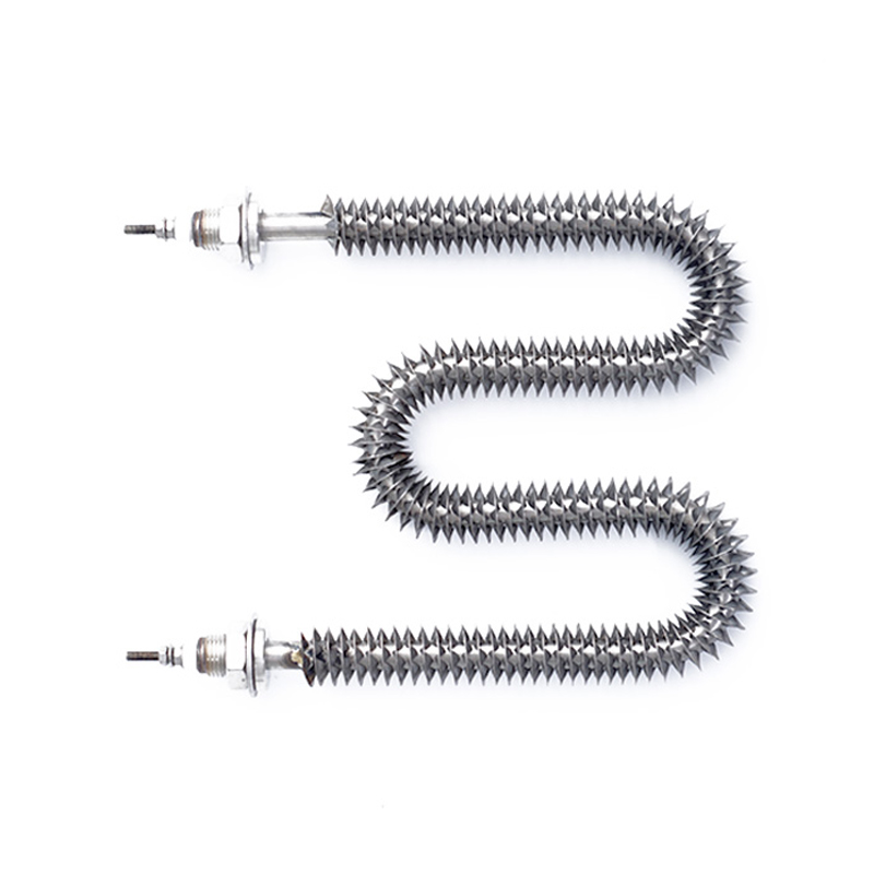 W-shaped finned heating tube