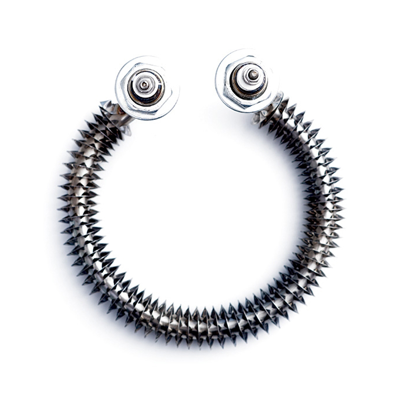 O-shaped finned heating tube