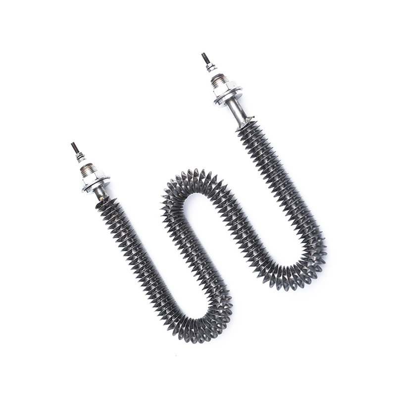 W-shaped finned heating tube