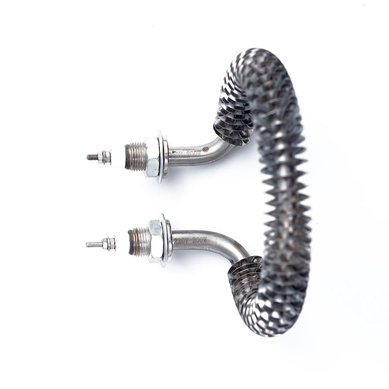 O-shaped finned heating tube