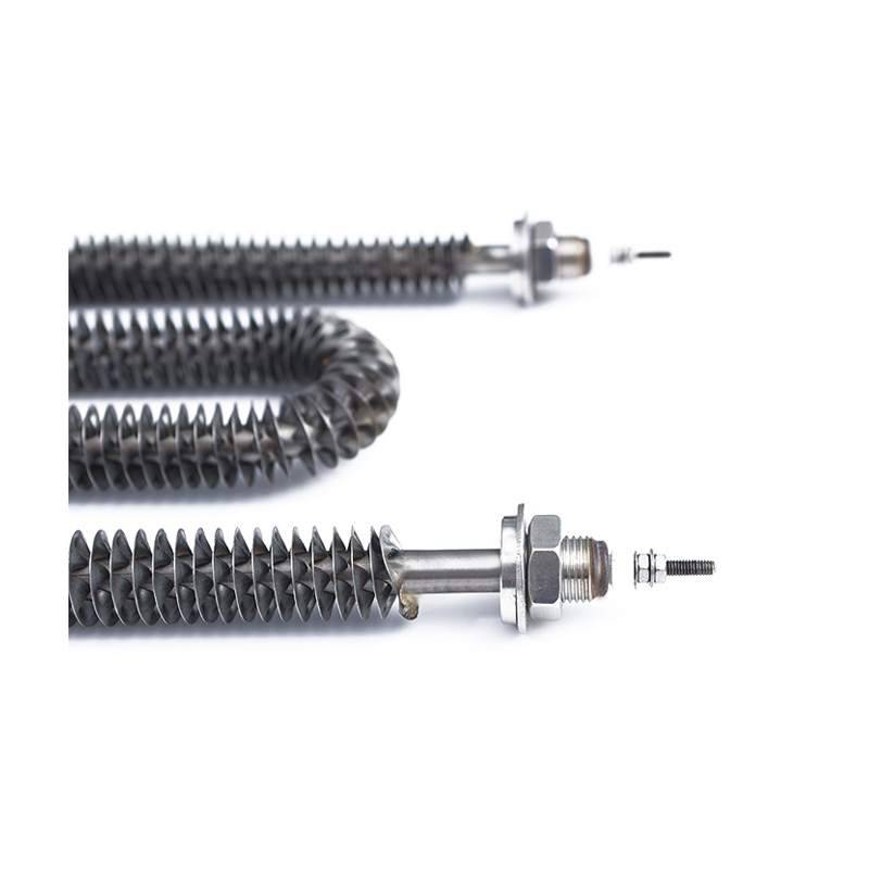 W-shaped finned heating tube