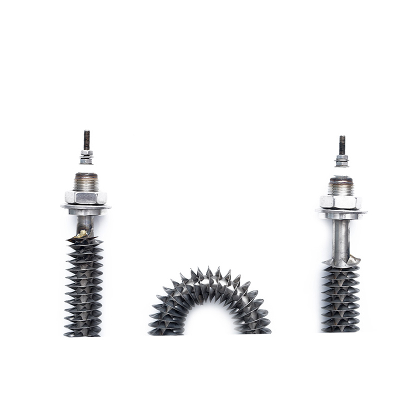 W-shaped finned heating tube