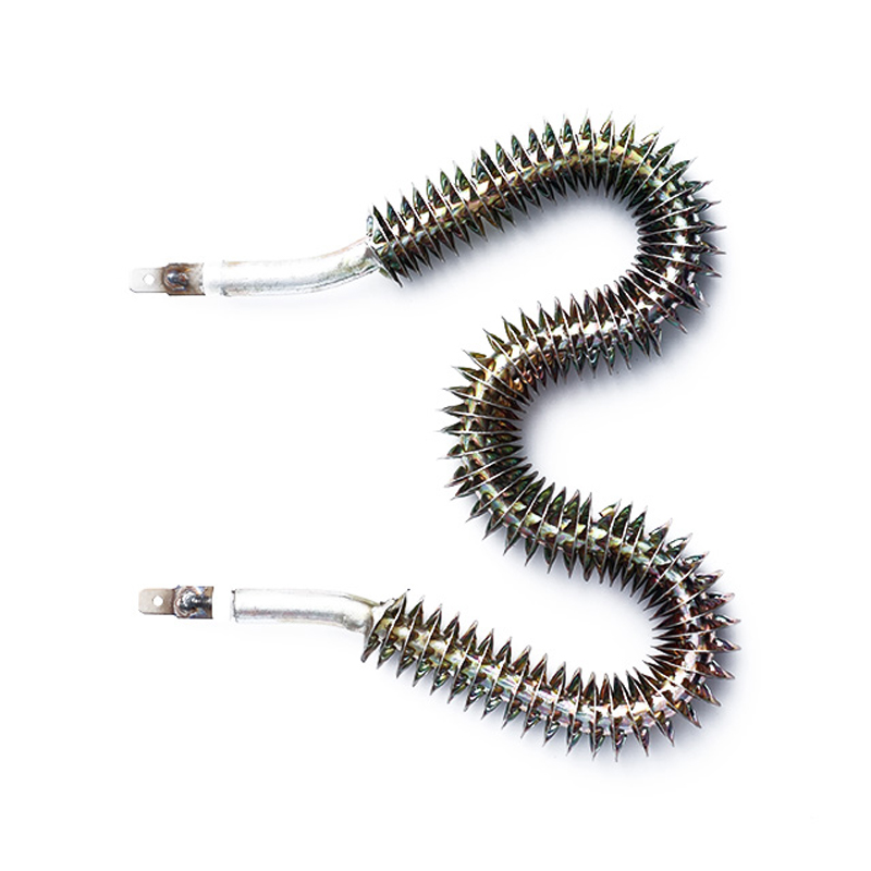 W-shaped finned heating tube