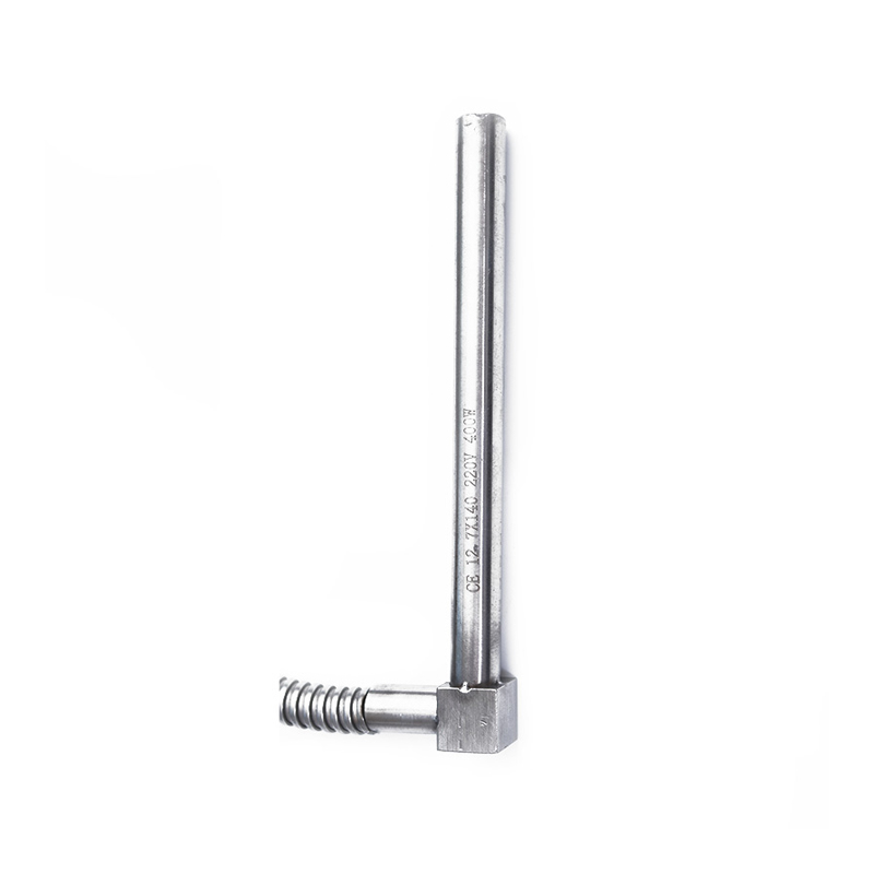 Tamang anggulo ng cartridge heater na may hose ng metal